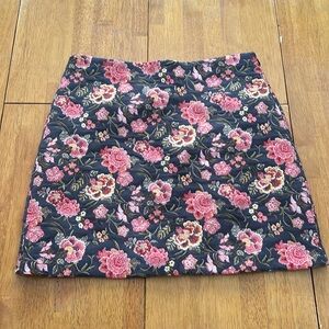 LOFT Embroidered Skirt - 10